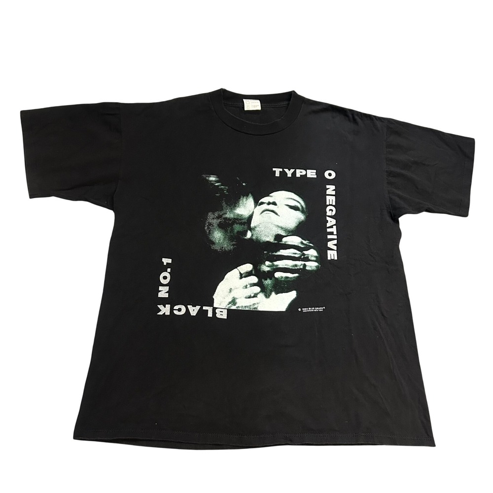 Vintage 1994 Type O Negative Black No 1 Shirt Blue Grape XL Gothic Metal Tee